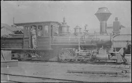 Columbia & Puget Sound Railroad Steam Locomotive Aa Denny at Seattle, Washington, circa 1890.