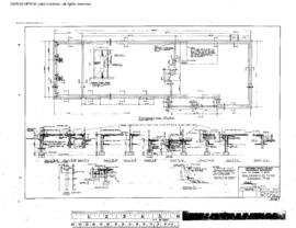 Northern Pacific Engineering Drawing, Depot at Gardiner, Montana, 1955