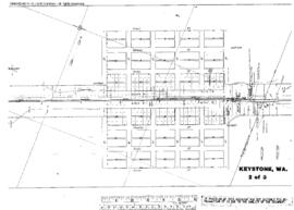 Plat Map of Northern Pacific Facilities at Keystone, Washington, 1925