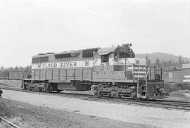 Mccloud River Railroad Diesel Locomotive Number 37 at Mccloud, California in August, 1977.