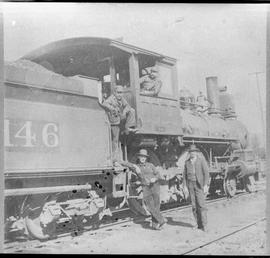 Northern Pacific steam locomotive 1146, circa 1905.