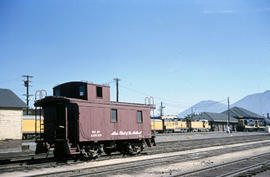 Northern Pacific Railroad Company caboose 1209 at Butte, Montana in 1964.