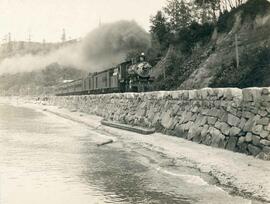 Great Northern Railway steam locomotive 1023 in Washington State, undated.