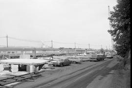 Amtrak passenger train arrives at Tacoma, Washington on July 2, 1973.