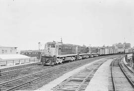 Northern Pacific diesel locomotive 2512 at Spokane, Washington, in 1965.