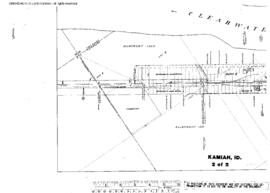 Plat Map of Northern Pacific Facilities at Kamiah, Idaho, 1931