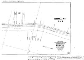 Plat Map of Northern Pacific Facilities at Meskill, Washington, 1916