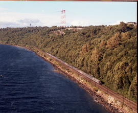 Amtrak passenger train number 14 at Tacoma, Washington in 1979.