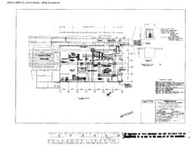 Northern Pacific Engineering Drawing, Locomotive Wheel Shop at Livingston, Montana, 1973