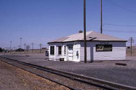 Burlington Northern depot at Attalia, Washington, in 1986.