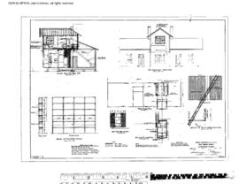 Great Northern Engineering Drawing, Depot at Cut Bank, Montana, 1927