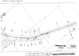 Plat Map of Great Northern Facilities at Trinidad, Washington, 1944