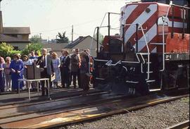 Spirit of Washington Dinner Train at Renton, Washington, circa 1993.