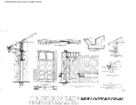 Northern Pacific Engineering Drawing, Depot at Pullman, Washington, 1916