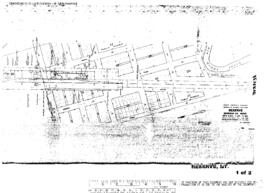 Plat Map of Great Northern Facilities at Reserve, Montana, 1964