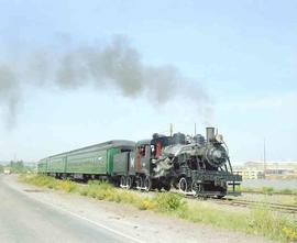 Mount Rainier Scenic Railroad Steam Locomotive Number 91 at Tacoma, Washington in 1981.