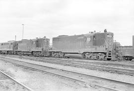 Burlington Northern diesel locomotive 1915 at Auburn, Washington in 1971.