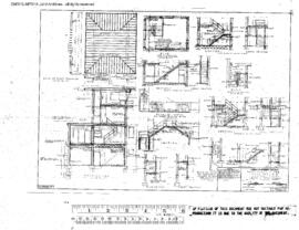 Great Northern Engineering Drawing, Yard Office and Tower at South Klamath, Oregon, 1956