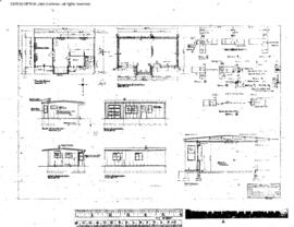 Northern Pacific Engineering Drawing, Depot at Trentwood, Washington, undated