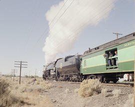 Spokane, Portland & Seattle Railway steam locomotive number 700 at Prosser, Washington in 1990.