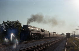 Norfolk & Western Railway steam locomotive 611 at East Wayne, Indiana on July 25, 1986.