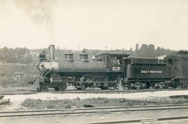 Great Northern Railway steam locomotive 212 at Seattle, Washington in 1925.
