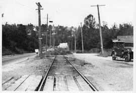 Seattle & Rainier Valley Railway tracks in Seattle, Washington, 1936