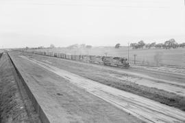 Southern Pacific Railroad diesel locomotive number 9238 at Roseville, California in 1976.