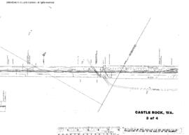 Plat Map of Northern Pacific Facilities at Castle Rock, Washington, 1944