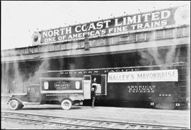 Northern Pacific freight station at Tacoma, Washington, circa 1920.