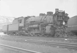 Northern Pacific steam locomotive 1846 at Duluth, Minnesota, in 1950.