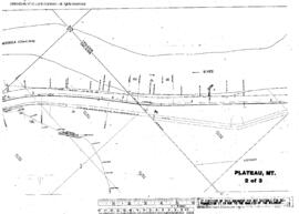 Plat Map of Northern Pacific Facilities at Plateau, Montana, 1932