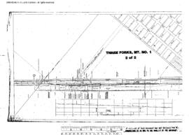 Plat Map of Northern Pacific Facilities at Three Forks, Montana, 1912