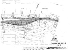 Plat Map of Northern Pacific Facilities at Tacoma, Washington, 1946