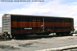 Burlington Northern Passenger Car at Denver, Colorado, 1981