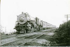 Great Northern Railway steam locomotive 2502 at Ballard, Washington in 1924.
