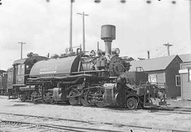 Rayonier Incorporated Steam Locomotive Number 110 at Railroad Camp, Washington in March, 1962.