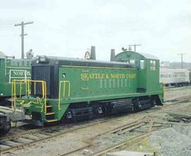 Seattle & North Coast Railroad Diesel Locomotive Number 614 at Seattle, Washington in August ...