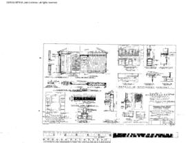 Northern Pacific Engineering Drawing, Depot at Attalia, Washington, 1951