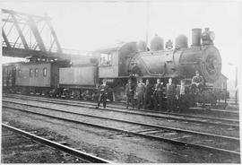 Northern Pacific steam locomotive 1089 at Centralia, Washington, in 1910.