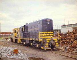 Walla Walla Valley Railway Diesel Locomotive Number 775 at Tacoma, Washington, circa 1970.