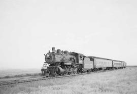 Northern Pacific passenger train number 347 near Walla Walla, Washington, in 1953.