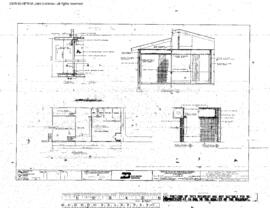 Great Northern Engineering Drawing, Depot at Kalispell, Montana, 1970