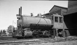 Somers Lumber Company Steam Locomotive Number S-1 at Sommers, Montana in June 1961.