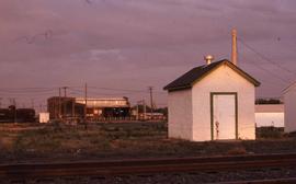 Burlington Northern storage building at Pasco, Washington, in 1986.