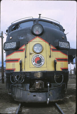 Northern Pacific Diesel Locomotive 7009A at Spokane, Washington, 1968