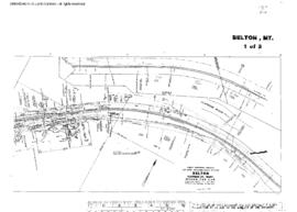 Plat Map of Great Northern Facilities at Belton, Montana, 1963