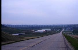 Burlington Northern Sheyenne River viaduct at Valley City, North Dakota, in 2003.