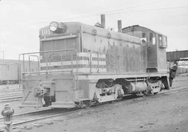 Northern Pacific diesel locomotive number 101 at Seattle, Washington, in 1944.