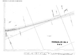 Plat Map of Great Northern Facilities at Cushman, Montana, 1931